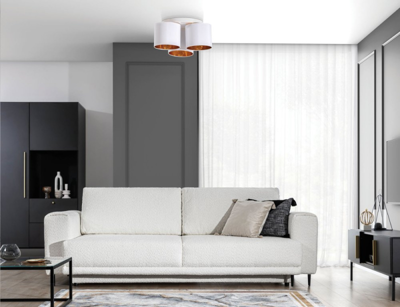 ELTAP Vespillo, 454518cm stropní3 bílý/zlatý