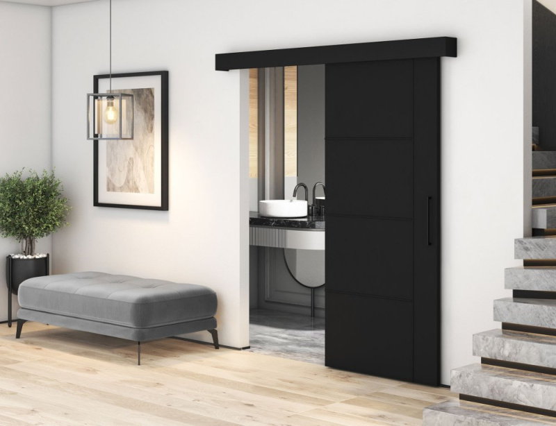 Crestina dveře se zavíračem černé