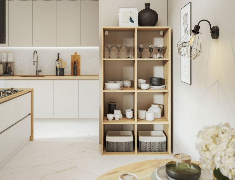 ELTAP Postto Regał Dąb Artisan