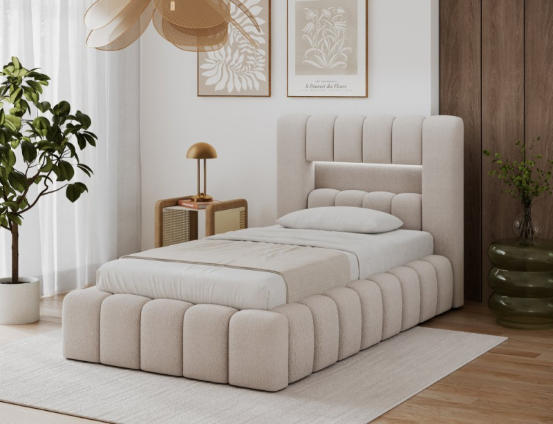 Postel Lamica 90x200 + Kovový rám/plynový píst/kontejner