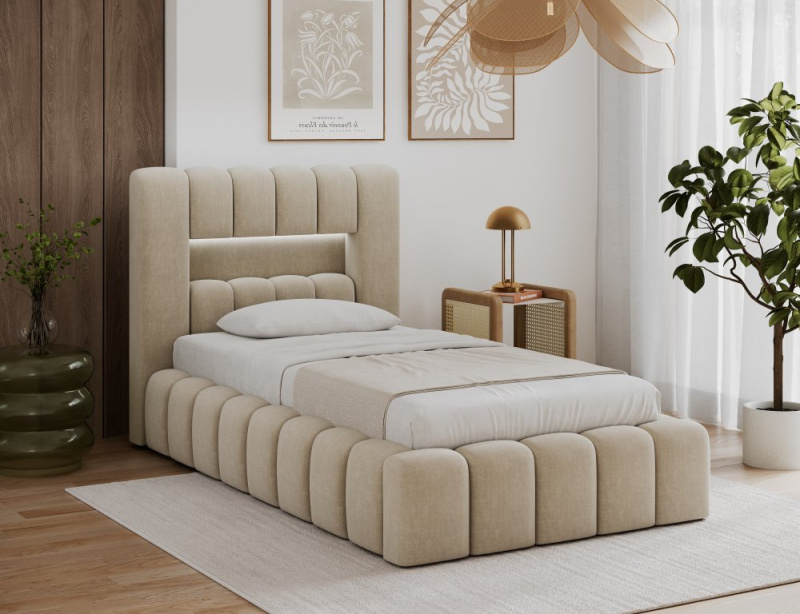 Postel Lamica 90x200 + Kovový rám/plynový píst/kontejner