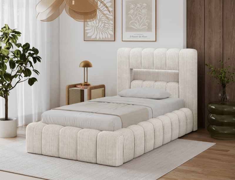 Postel Lamica 90x200 + Dřevěný rám/Standardní zdvih/kontejner