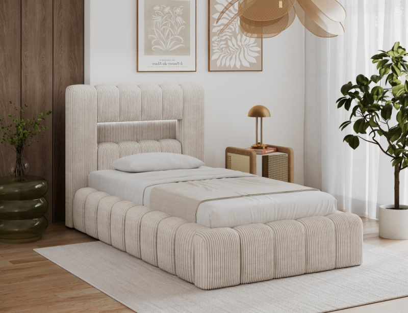 Postel Lamica 90x200 + Dřevěný rám/Standardní zdvih/kontejner