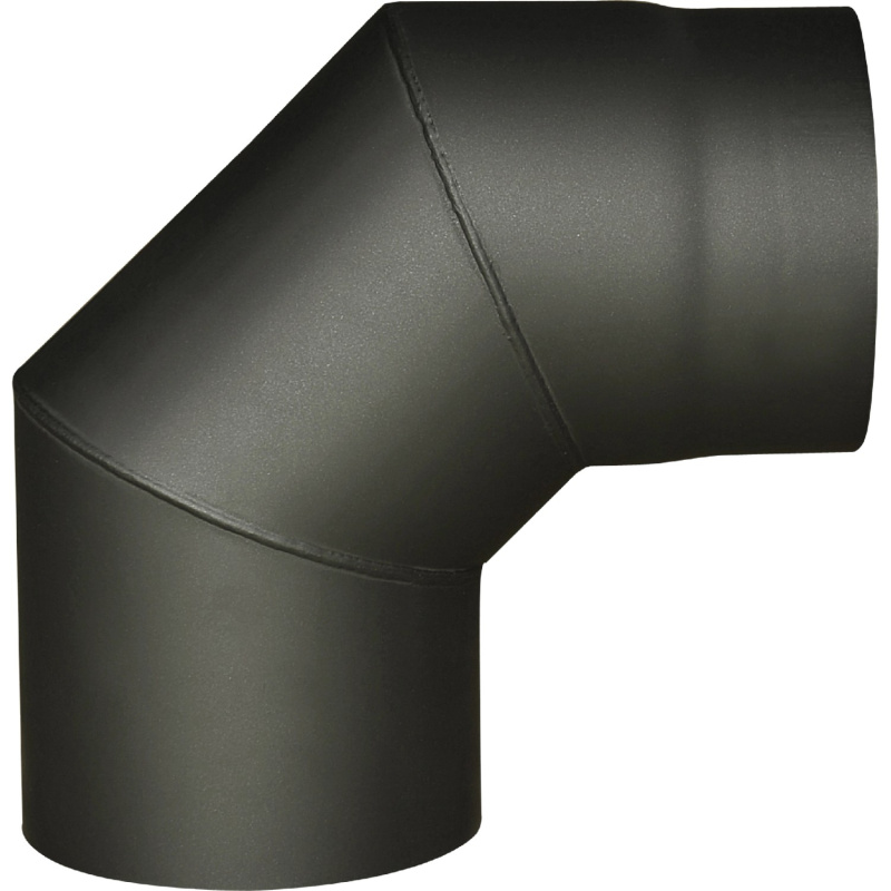 Koleno kouřové 90° silnostěnné černé, pr. 120 mm