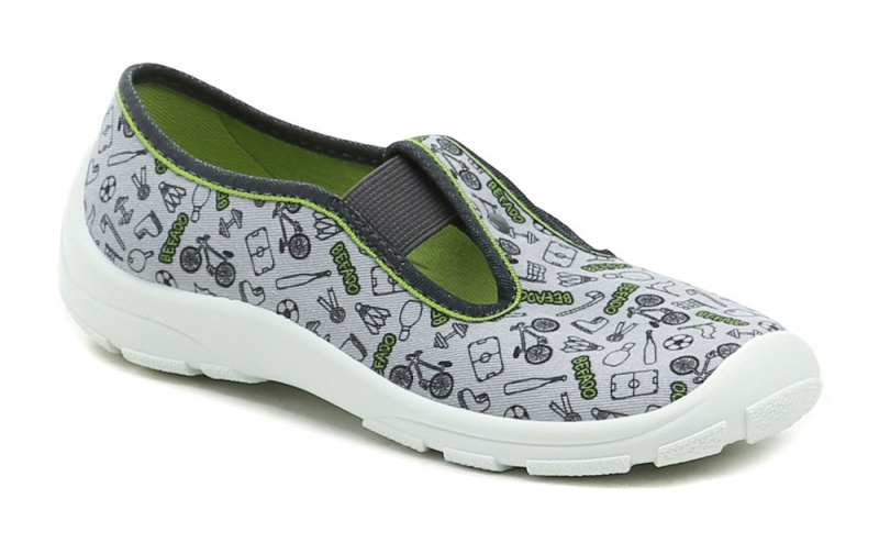 Befado 975Y183 šedo zelená dětská obuv EUR 34