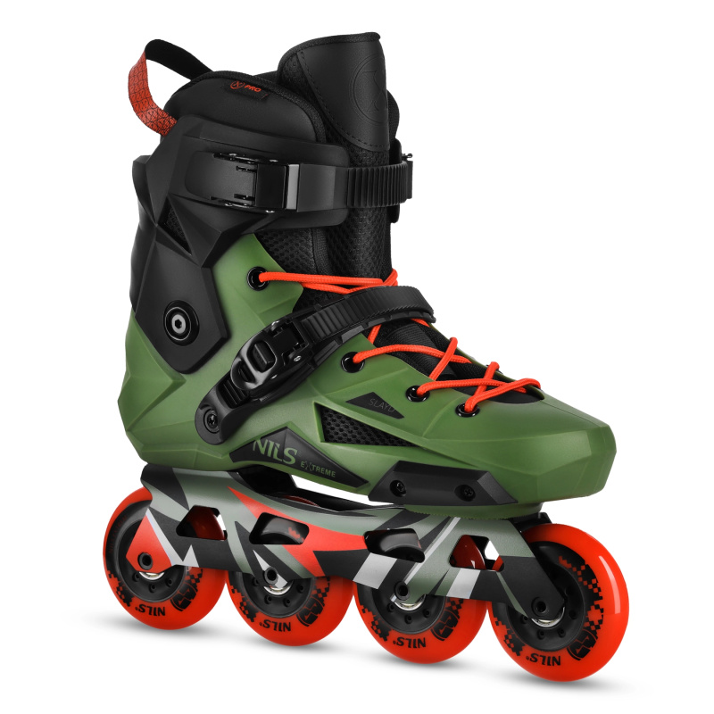 Slalomové brusle NILS Extreme NA1601 Slayd zelené 45
