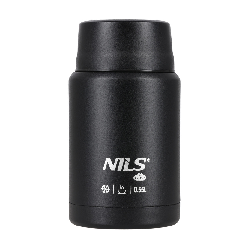 NILS Camp jídelní termoska nc3807 černá 550 ml