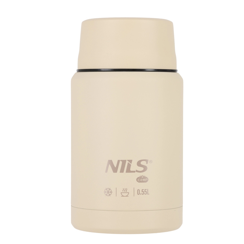 Nils camp jídelní termoska nc3807 béžová 550 ml