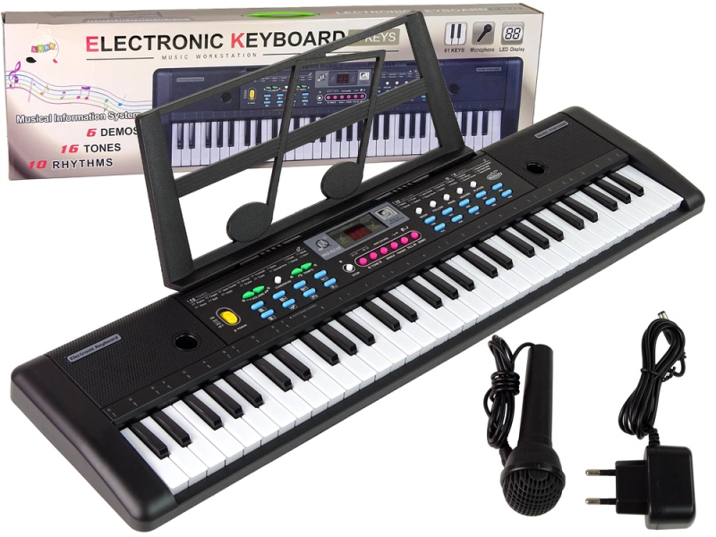 LEAN Toys Klávesnice MQ 6112 Držák na poznámky mikrofonu 61 kláves