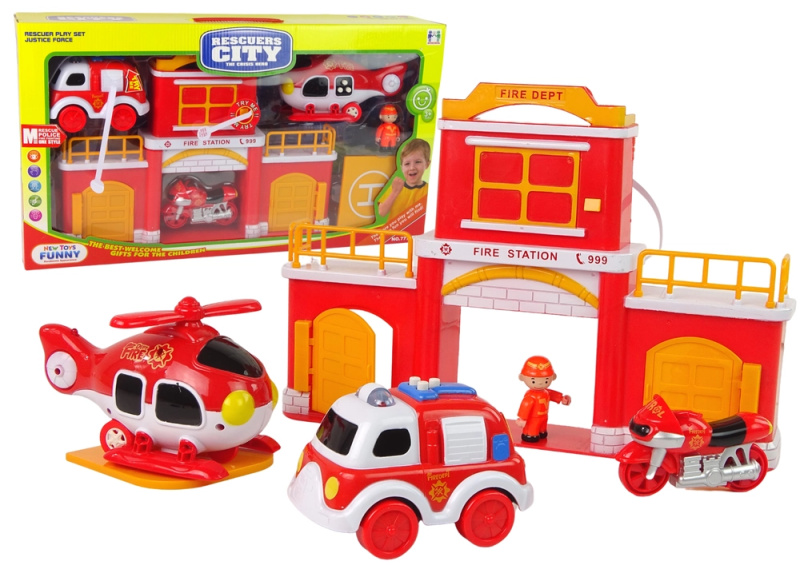 Lean Toys Hasičská stanice se zvuky