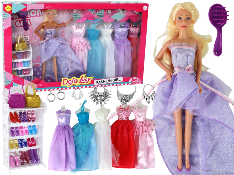 Toys Group Lucy s oblečením a doplňky fialova