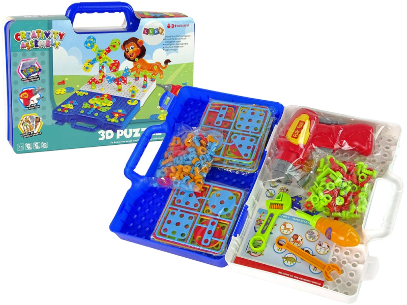 3D puzzle sada kufříku se šroubovákem pro kutily