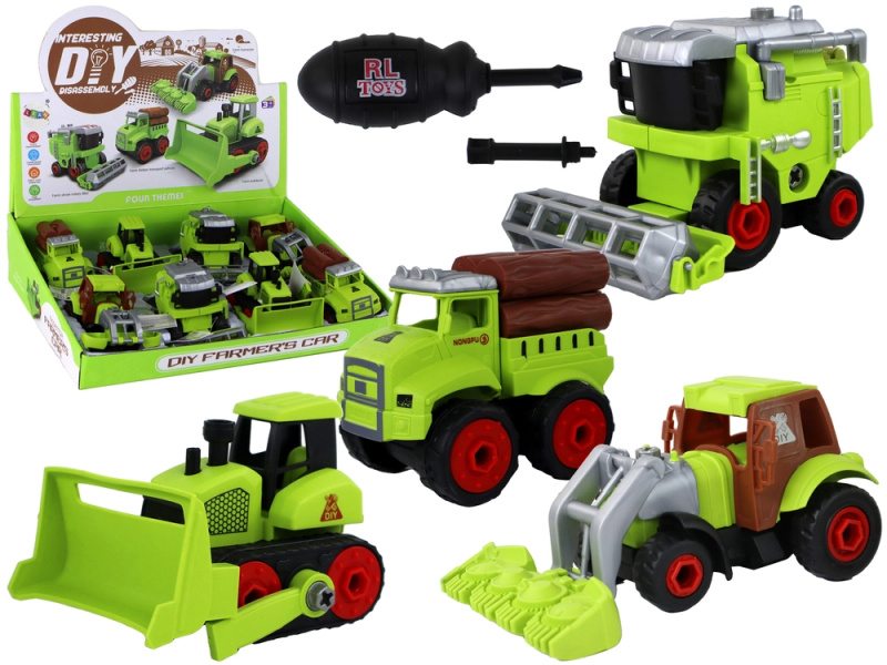 Lean Toys Zemědělská vozidla pro montáž a demontáž