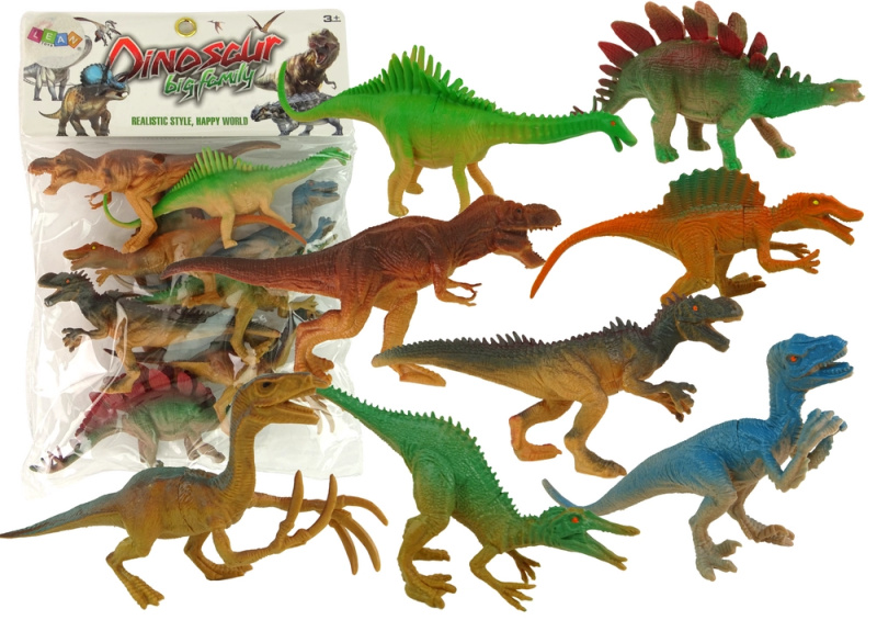 Lean Toys Sada figurek dinosaurů 8 ks