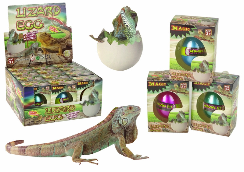 LEAN Toys Násadové vejce kouzelné ještěrky rostoucí 6 cm