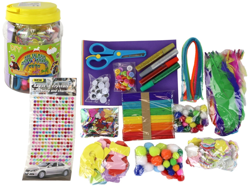 LEANToys Kreativní umělecká sada v nádobě