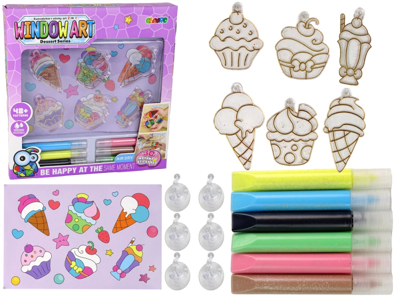 Kreativní sada vitráží Fusing Paint Ice Cream Candy 3D