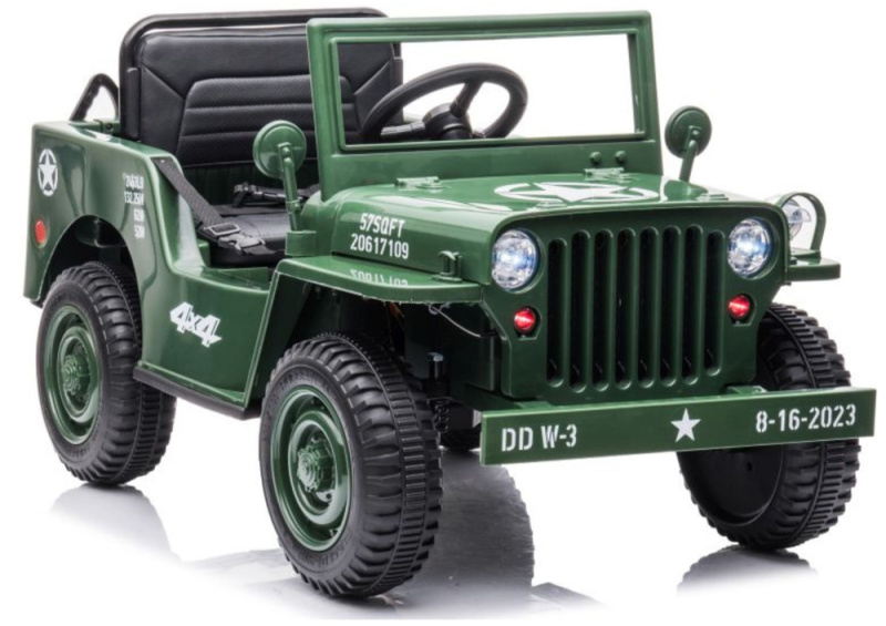 Lean Toys elektrické auto Jeep JH-103 4x4 Army Green