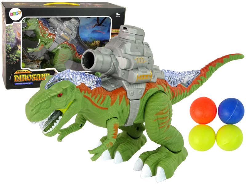 LeanToys Dinosaurus s katapultem