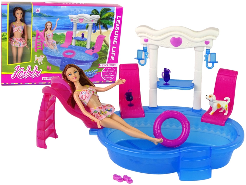 Lean Toys Příslušenství pro panenky do bazénu Skluzavka