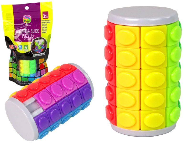 Lean Toys Logická Rotující válec barevný