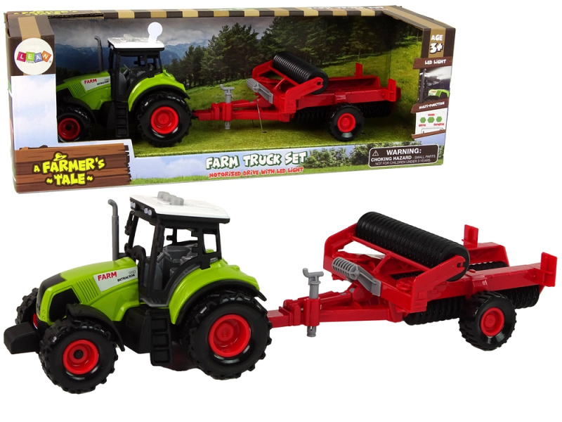 LEANToys Dětský traktor s cisternou Farm Car
