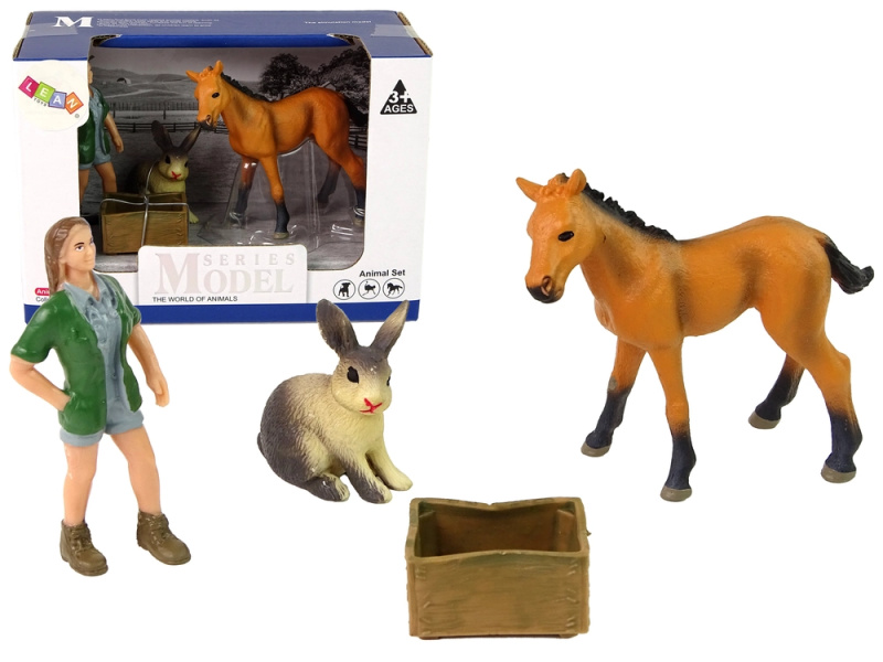 LEAN Toys Jasný kůň