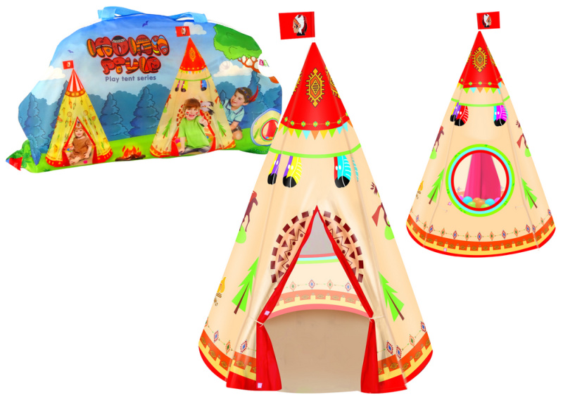 RKToys Dětský stan Indiánek 105 cm x 160 cm