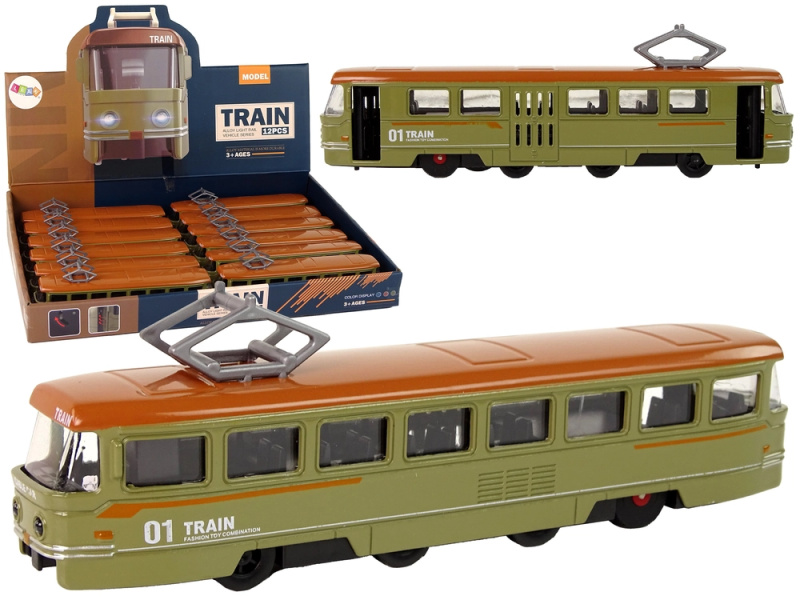 Lean Toys Třecí pohon vlaku zní kovově zeleně