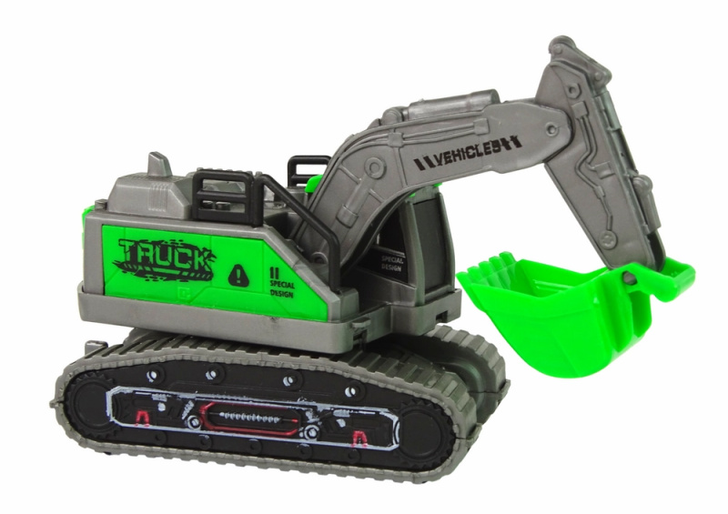 Lean Toys Stavební vozidlo Bagr Green Friction Drive