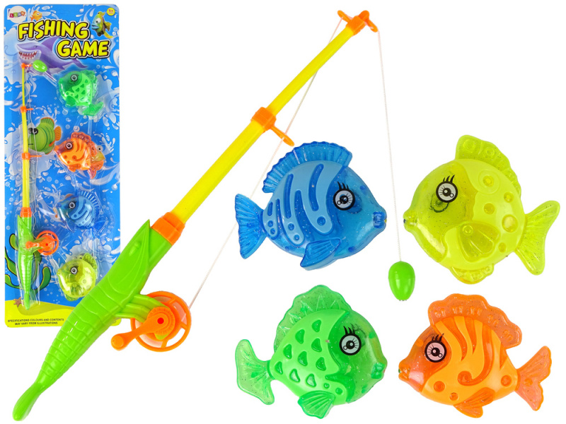 Lean Toys Rybaření Rybářský prut 4 Ryby