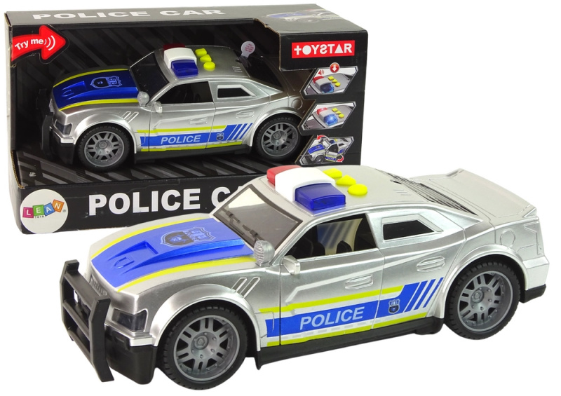 LEANToys Dětské auto Policie se světlem a zvukem