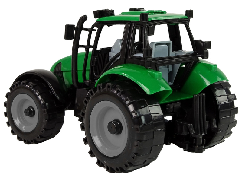 Lean Toys Otevíratelná kapota Traktor Ideal Farm Green