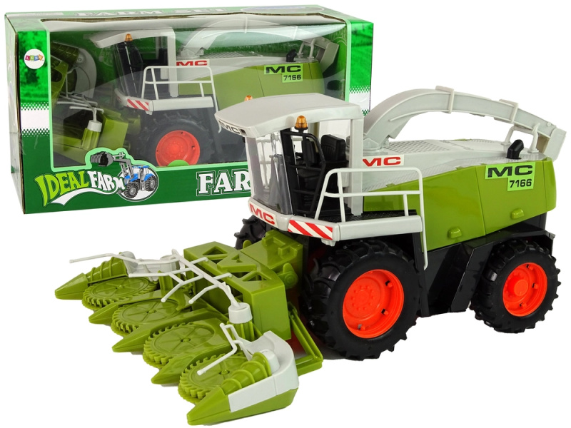 LEANToys Kombajn/řezačka s pohyblivými částmi zelený MC 7166
