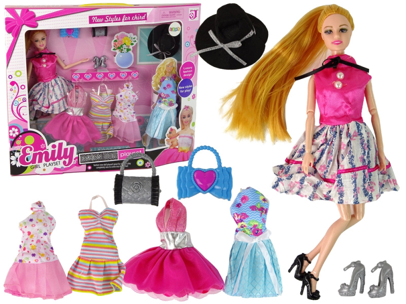 Lean Toys Odnímatelné doplňky pro panenku Emily