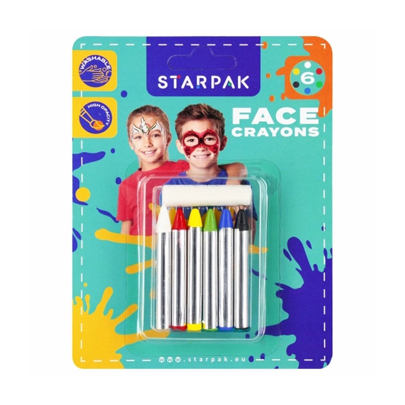 Sada barev na obličej se třpytkami