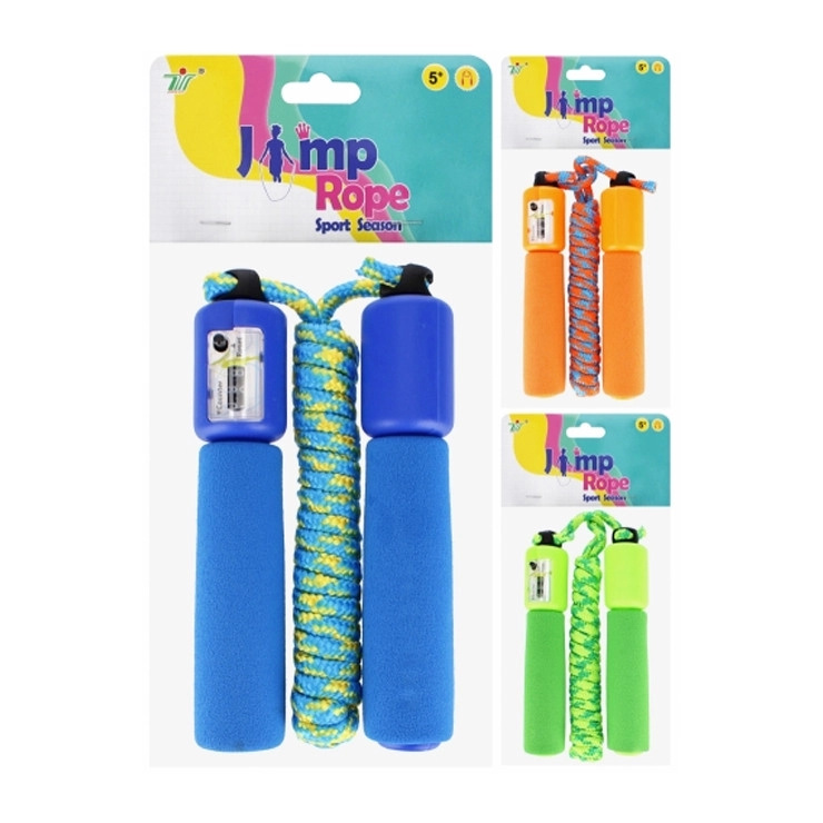 Švihadlo s počítadlem pro děti, pěnové rukojeti 250 cm