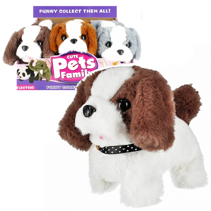 Plyšový pejsek se světlem a zvukem