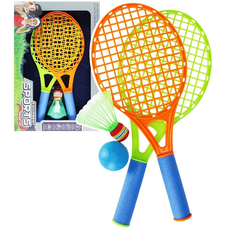 Dětský badmintonový set s košíčkem a míčkem