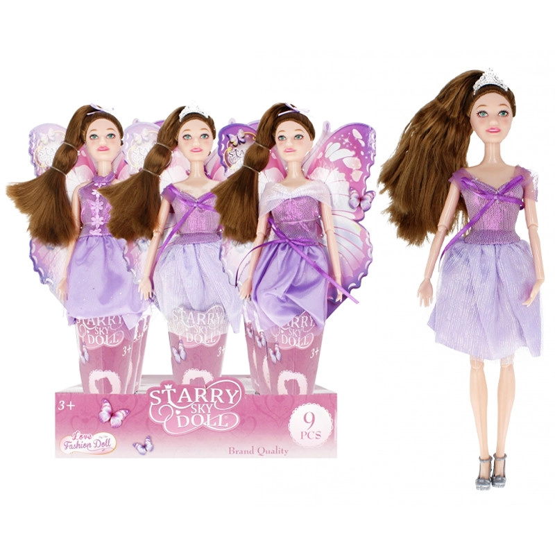 panenka ve fialových šatech 29 cm