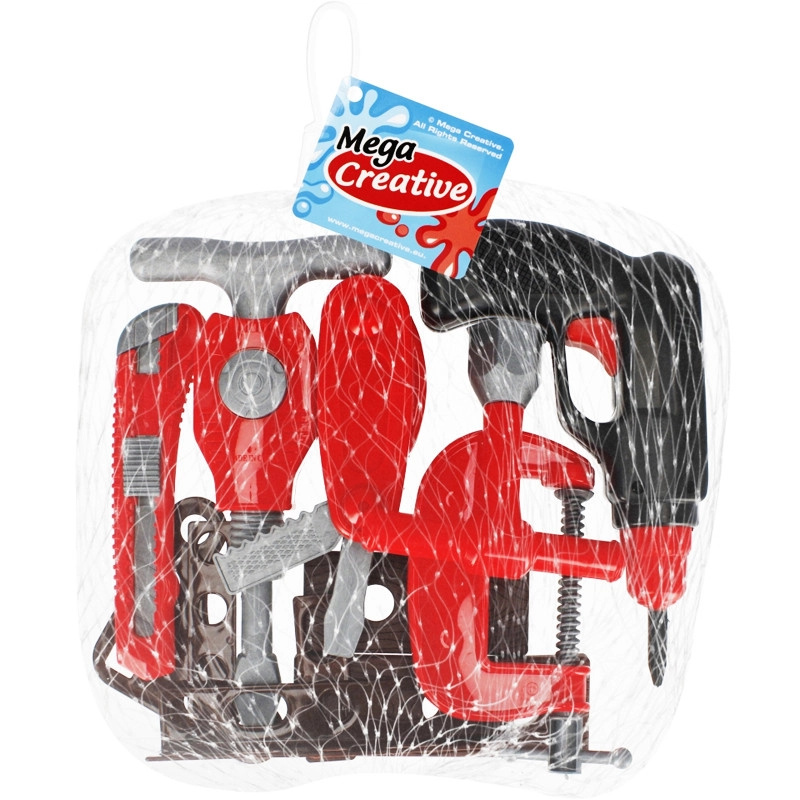 Dětská sada nářadí červená