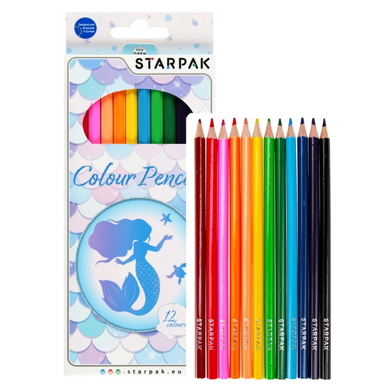 Pastelky mořská panna – sada 12 barev