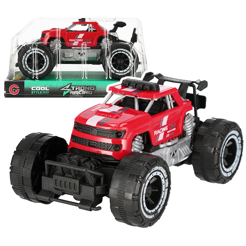 závodní terénní auto s pohonem na zpětné natažení