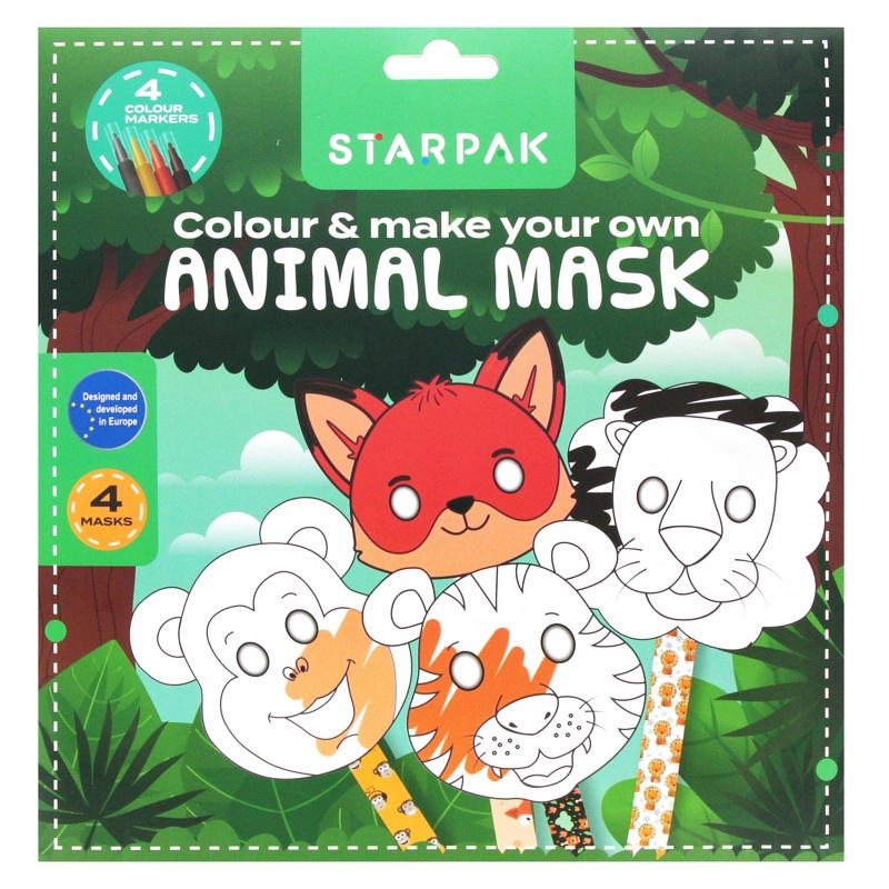 Sada zvířecích masek pro děti
