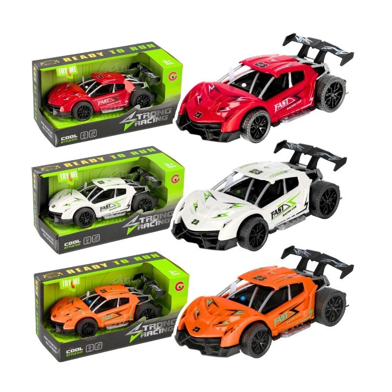 Závodní auto se světly a zvuky MEGA CREATIVE s pull-back pohonem