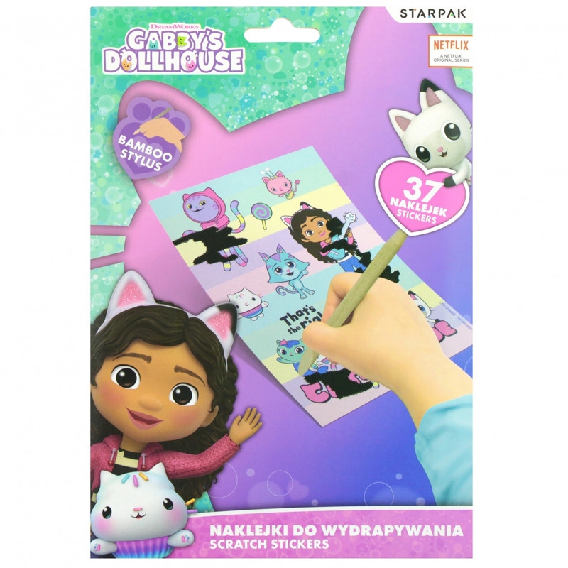 Škrábací sada GABBY'S DOLLHOUSE pro děti