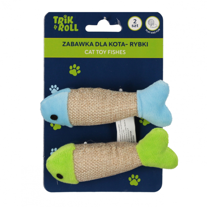 Hračka pro kočku rybičky 2 ks