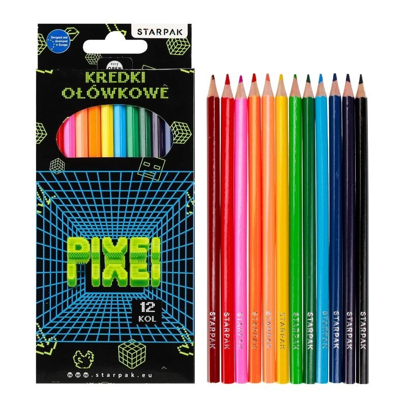 Pastelky Game Pixel - 12 barev