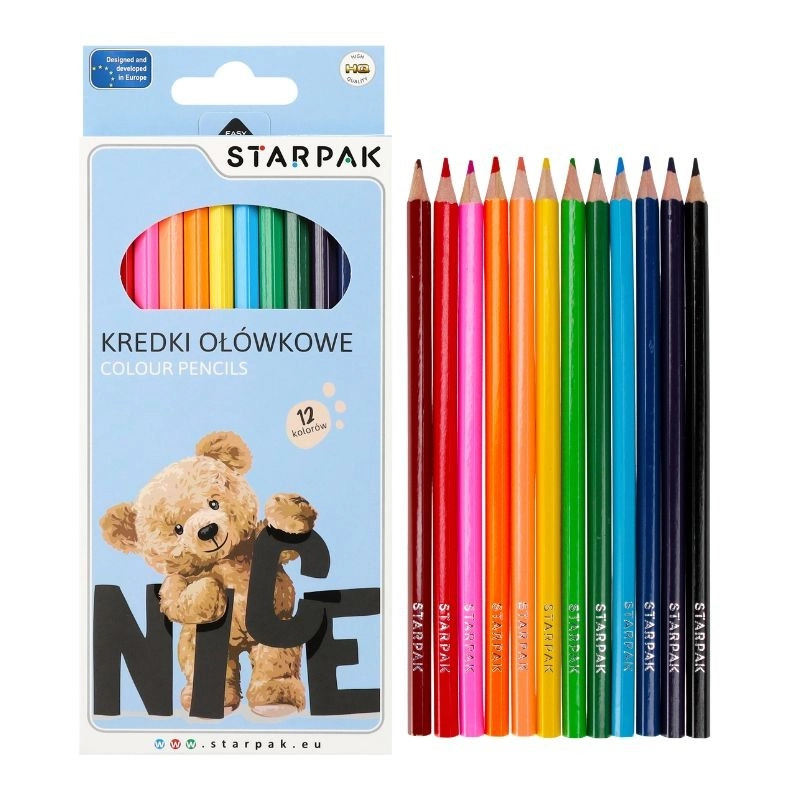 Pastelky Medvídek trojhranné 12 barev