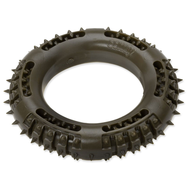 Hračka Ecomfy Olive Eco Dental kroužek, plastová zelená 13cm